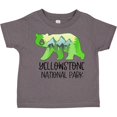 thumbnail image 3 of Inktastic Yellowstone National Park Mountains and Bear Shape Boys or Girls Toddler T-Shirt, 3 of 5