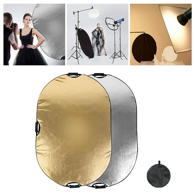 Boreal Craft Portable Collapsible Handled Photography Reflector Handheld Light Diffuser For Outdoor And Indoor Soft Lighting Photo Storage Boxes for Pictures Boxes Small Jewelry Display Lighting
