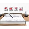 thumbnail image 3 of -Modern Bathroom Wall Art Picture Flowers and Pebble Stone Canvas Art Pink Grey Decor(Pink), 3 of 4