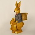 thumbnail image 3 of Mini conejitos, figuras de conejos, estatuas de conejos de Pascua, plantas, macetas, decoración Azul, 3 of 9