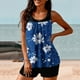 thumbnail image 4 of Trajes de Baño de Mujer Más Tamaño Impresión Bowknot Dos Piezas con Pantalones Cortos, Pantalones Cortos de Tamaño Más para las Mujeres, 4 of 6