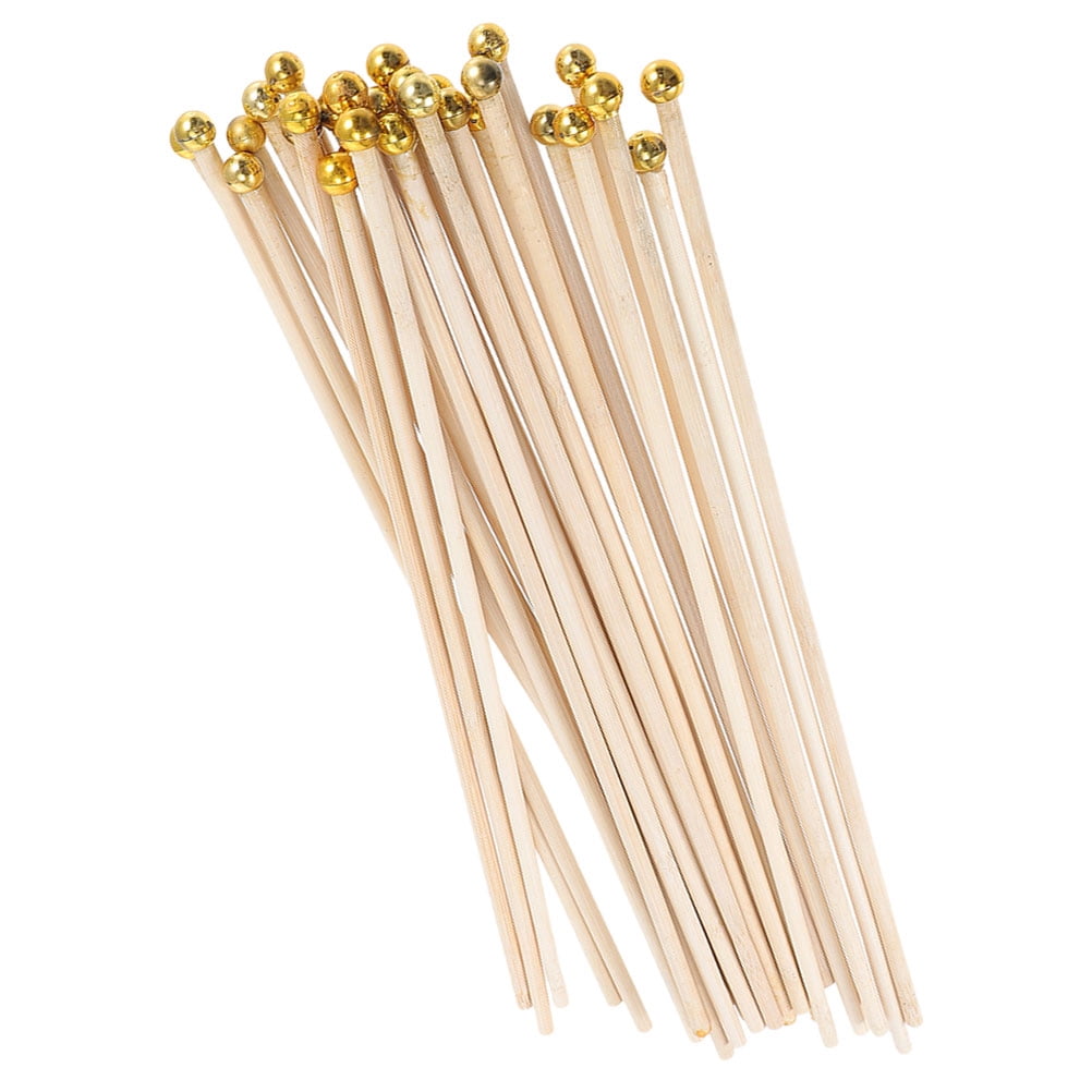 CATIEBYE Diy Flagpole Wood Flagpole Khaki 50Pcs