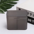 thumbnail image 5 of Naierhg Cotton Pads Organizer Multi-purpose Dust-proof Transparent Visible Desk Independent Double-Compartment Storage Box for Bathroom, 5 of 8
