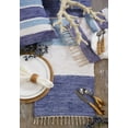 thumbnail image 4 of SARO 4867.M1672B 16 x 72 in. Rectangular Tasseled Design Chindi Table Runner - Multi Color, 4 of 4