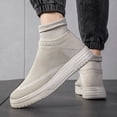 thumbnail image 5 of Women Men Sneakers Breathable Sock Shoes Slip on Mesh High Top Casual Shoes US12, 5 of 5