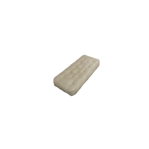Loveseat Futon Mattress - 10" Microfiber Ottoman Bed - Vintage Style - Tan Comfort