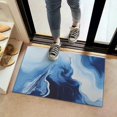 thumbnail image 2 of Blue White Marble Pattern Door Rugs,Washable Non Slip Door Mats Indoor,Decorative Door Mats,Entry Mat Indoor for Entrance,Bedroom,Kitchen,Bathroom,16"x24", 2 of 6