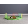 thumbnail image 3 of Multipurpose Pet Playpen, Easy Assembly Foldable 8-Panel Metal Dog Fence, Ideal for Small Animals Galvanized Metal Construction, Portable Exercise Pen, 13 Inch Multi-Color Design, 3 of 6