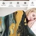 thumbnail image 3 of Orinice Marble Abstract Painting Warm Lightweight Blanket Soft Fleece Blankets for All Seasons - 3 Sizes Available 40x50in, 3 of 6