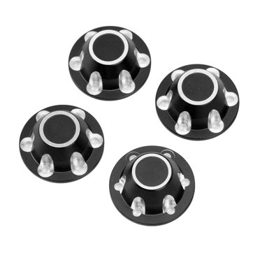 Moyeu de Roue Anti-Poussière, Capuchons de Moyeu Antidérapants Belle Apparence pour Voiture RC 1/6 Noir