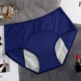 thumbnail image 3 of Bigersell Underwear Women Clearance Boy Shorts Underwear Women G-Strings Panty Style P-339 Nylon Period Panties Thong Bikini Sets Ladies Briefs Mid Waist Women's Bikini Panties Blue 5Xl, 3 of 3