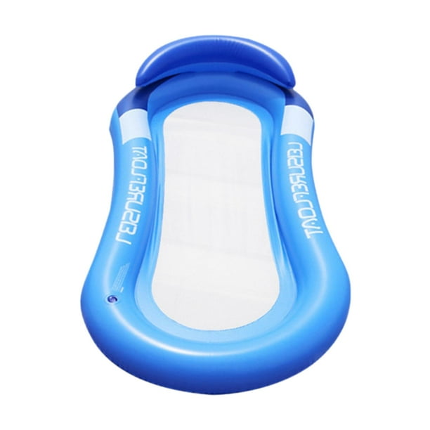 Inflable Swimming Lounger Bed , Wer Hammock Floing Recliner Blue ...