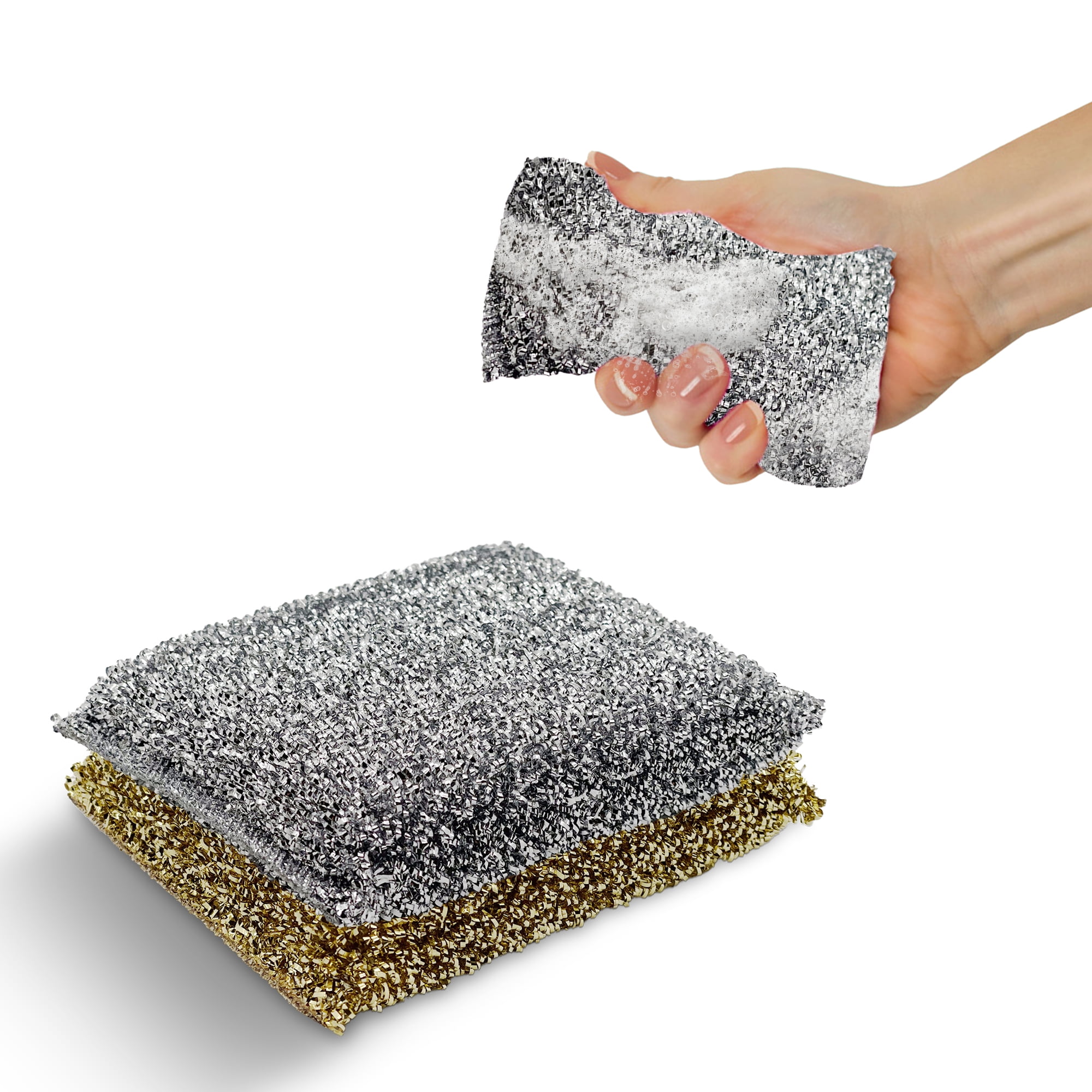 Perfect Scour 2 Pack Scrub Sponges for Kitchen - Multipurpose Non-Scratch Sponge with Heavy Duty Scouring Power - Soft and Fast Cleaning Scrubber for Cleaning Dishes, Pans, Pots and Hard Stains…