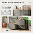 thumbnail image 2 of CONCETTA 8-Drawer Fabric Dresser Storage Chest for Bedroom, Closet, Entryway, Storage Furniture for Adults, Dark Green, 2 of 8