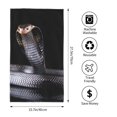 thumbnail image 2 of Fotbe Black Cobra Snake Toalla Premium con Patrón, Toalla de Microfibra de Secado Rápido, Ligera y Altamente Absorbente (27.5x16in), Ideal para Uso Diario, 2 of 6