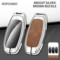 thumbnail image 2 of For Nissan C 2/3/4 buttons key case J12 Teana Altima X-trail T33 Qashqai Ariya Key Case Zinc alloy+leather Car Key Case Cover, 2 of 13