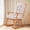 Beige, variant on Indoor Adirondack Chair Cushion with Non-Slip Bottom Strap, Comfortable Seat Pad for Indoor Rocking Chairs and Adirondack Furniture
