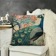 Beauty Flowers Peacock Flowers Birds Art Animal Green Velvet Throw