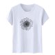 thumbnail image 4 of Blusas de Manga Corta para las Mujeres Divertido Impreso Cuello Redondo Tee, Vintage Humor Gráfico Blusas de Primavera para las Mujeres, 4 of 5