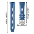thumbnail image 2 of Oliegs Heated Blanket 46MM Silicone Sports Watch Band Fit For Active Durable Strap Breathable Design Universal Compatibility Chocolate, 2 of 2
