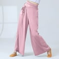 thumbnail image 2 of Inleife Womens Pants Clearance Fashion Casual Solid Color Elastic Loose Pants Women's Summer Straight Wide Leg Trousers Pants, 2 of 8