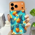 thumbnail image 3 of Case For Apple iPhone Air / 17 Pro / 17 Pro Max Series Case, Slim Thin Transparent Flexible Clear TPU Shockproof Phone Case For iPhone 17 Series, Pineapple Flowers Summer, 3 of 6