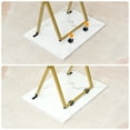 thumbnail image 2 of HOOBRO TV Tray, Set of 2, Folding TV Table, Stable Snack Table for Small Space, Portable Sofaside Table, Easy Assembly and Storage, Ideal for Snacks and Meals in Living Room, Gold and Marble DM25BZ01, 2 of 14