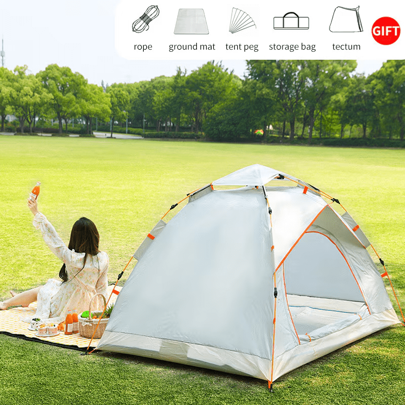 Waterproof Camping Dome Tent Automatic Pop Up Quick Shelter Outdoor Hiking，All-Weather Outdoor Tent，Suitable for 2-3 people