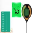 thumbnail image 4 of Probador de suelo Medidor de pH Humedad Iluminación Sensor de temperatura Pantalla LED para jardín Inglés, 4 of 14