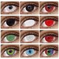thumbnail image 2 of Ksseye-lentillas de colores para Halloween, lentes de contacto suaves para Cosplay, maquillaje de belleza, 1 par (2 unidades), 2 of 4
