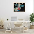 thumbnail image 3 of Stupell Industries Paisley Pattern Cow Animals & Insects Painting Brown Floater Framed Canvas Art Print Wall Art, 31 x 25, 3 of 10