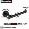 thumbnail image 2 of Double Towel Bar Matte Stainless Steel Bath Towel Rack for Bathroom Towel Holder Wall Mount Total Length TBLPB, 2 of 8