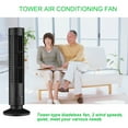 Portable Electric 12.9 Inch Oscillating Tower Fan with Nighttime
