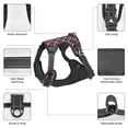 thumbnail image 6 of Haiem Red Blue Checked Pattern No-Pull Dog Harness Reflective Front Clip Vest with Handle,Step-in Air Dog Harness,Adjustable 2 Metal Rings 4 Buckles-Medium, 6 of 6