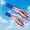 C/6"x39", variant on American Flag Windsock, 4th of July Patriotic Decorations, Embroidered Stars, Fade Resistant Patriotic Wind Socks Decorations 6"x39" C