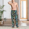 thumbnail image 4 of Bingfone sport sonw board Mens All Over Print Sleep Pajama Pants-Small, 4 of 5