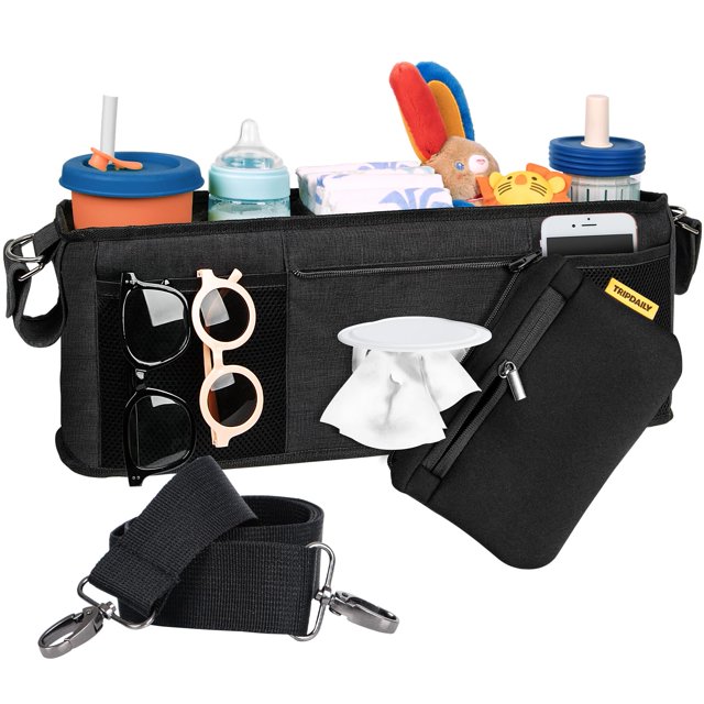 Organizador de consola para padres Wonderfold W4 y X4 con portavasos