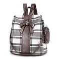 thumbnail image 1 of Mochila-Cartera Mujer ZOCAI Moda Mochilas Cuero PU Bolsa Hombro Antirrobo Bolso Mano Caqui, 1 of 3