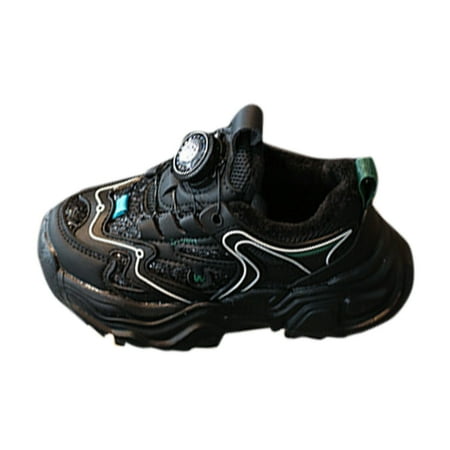 

Sneakers for Boys Girls Spool Zip-Up Running Fitness Comfort Shoes Black Sneakers Size 5.5 Years-6 Years