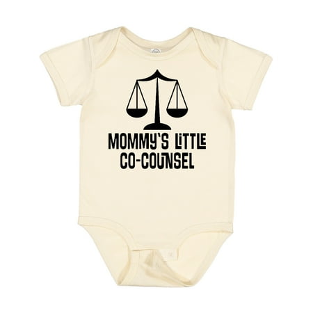 

Inktastic Mommy Little Co Counsel Lawyer Gift Baby Boy or Baby Girl Bodysuit