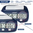 thumbnail image 2 of Reloj de Ajedrez LEAP 9923 Profesional con Tiempo de Bono y Retraso, 2 of 6