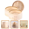 thumbnail image 3 of 1Set Household Bamboo Steamer Cooking Tool Kitchen Food Steamer with Lid, 3 of 6