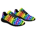 thumbnail image 6 of Rainbow Pride Shoes Men Women Fashion LGBT Sneakers Adult Lightweight Breathable Running Shoes Black Size 10.5, 6 of 7