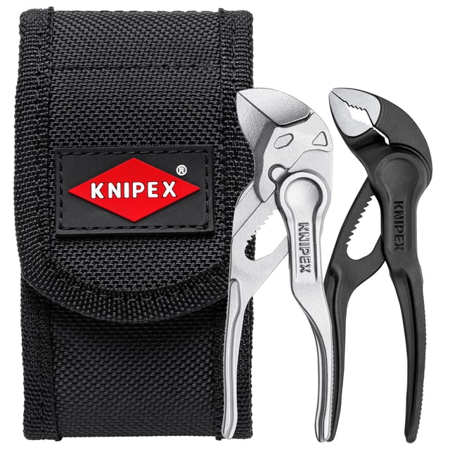 Juego de mini pinzas XS KNIPEX 00 20 72 V04 XS en funda para el cinturón 2 piezas 110 mm