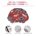 thumbnail image 5 of Kdxio Dragons2 Print Shower Cap for Women,Elastic and Reusable,Double Waterproof Layers Bathing Hat, 5 of 9