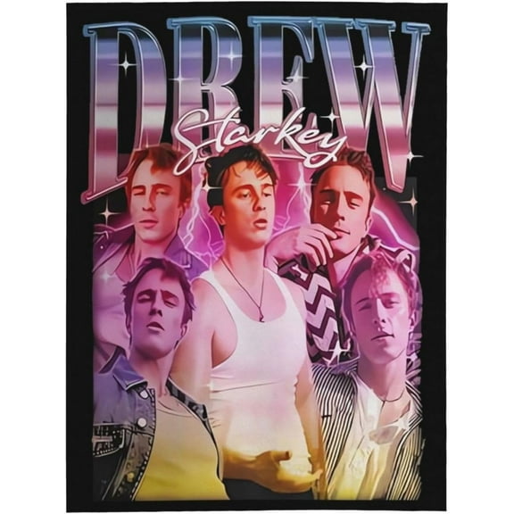 Flannel Blanket Drew Star Starkey Nap Blanket Air Conditioning Blankets Couch Bed Office Blankets Soft and Cozy 40"X30"