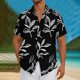 thumbnail image 2 of Mens Casual Botón Arriba Camisas Manga Corta Vintage Boliche Cuba Playa Camisas de Verano Botón Arriba, 2 of 5