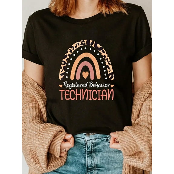 100% Cotton Registered Behavior Technician RBT Behavioral ABA Therapist T-Shirt