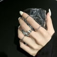 thumbnail image 7 of 4PCS Women's Butterfly Rings Set Summer Temperament Accessories Sweet J7P4, 7 of 7