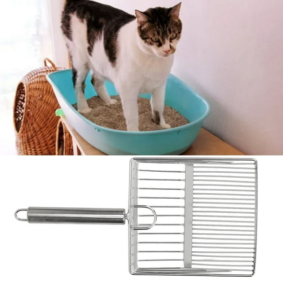 Cat Litter Scooper, Sturdy Handle Kitten Litter Sifter Metal For Litter Box